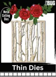 CRAFTBUG DIES CUT EMBOSS & STENCIL THIN DIES ~TREE STUMPS B86-B14