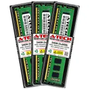 A-Tech 24GB 3x 8GB PC3-14900E ECC Unbuffered DDR3 1866MHz DIMM Server Memory RAM