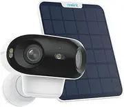 REOLINK 4K Solar Security Cameras Wireless Outdoor, 180° Blindspot-Free View, Spotlight Color Night Vision, Dual-Band Wi-Fi 6, Smart AI Detection, No Extra Fee, Argus 4+ 6W Sun-Powered Panel