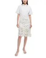 Simkhai Colette Applique Midi Combo Dress
