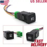 4-Pole 12V Push Button Switch Background w/LED Indicator Light For Camry Corolla