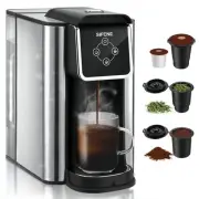 Single Serve Coffee Maker, 3-in-1 Quick Brew for Coffee Pods, Ground Coffee, ...