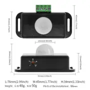 DC 12V 24V Adjustable PIR Motion Sensor IR Infrared Detector Light Switch Mod BH