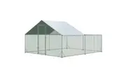 Chicken Run Coop Walk In Rabbit Hutch Bird Cage Hen Chook Pen House Dog Cat Enclosure Fence Bunny Shelter Aviary Large 300x400x195cm