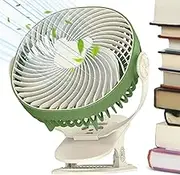 Personal Clamp Fan – Portable Desk Air Circulator, Adjustable Clip Mount Cooling Fan | Quiet Rechargeable USB Powered Mini Breeze Device for Home Office Table Bedside Outdoor Travel Use