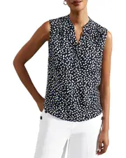 Hobbs London Armelle Split Neck Blouse