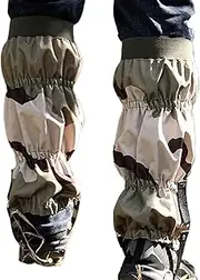 Snake Gaiters, Long Tube Calf Covers, Sand-Proof Leg Protection for Hiking, Hunting, Snow, Farm Work, Survival Gear, Made with Oxford Cloth for Men and Women, 17.72 inches