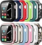 [Pocoukate] Screen Protector Compatible with 41mm Apple Watch Series 7, 8, 9 - 12 Pack Tempered Glass, Full Scratch-Resistant Protective Cover Bumper