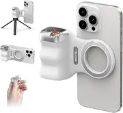 TELESIN Fun Shot Magnetic Phone Camera DSLR Style Shutter Grip for iPhone & Android with Detachable Wireless Shutter Button - 1/4" Screw - Comfort Ergonomic Camera Grip Handle Holder