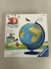 NEW SEALED Ravensburger 3D Jigsaw Puzzle Earth World Globe 187 Pieces & Stand