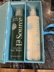 New Crabtree And Evelyn La Source 8.5 Oz Each Body wash And Lotion In Gift Pack