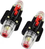 ETHZZLE 2pcs Resettable Circuit Breaker The Breaker Car Electric Breaker Amp Circuit Breaker Reset Fuse Holders Inverter Rv Security Auto Circuit Breaker Automatic 20 Amp Breaker