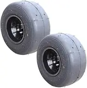 2pcs Go Kart Wheel 10x4.50-5" - Tubeless Slick Tyre and Rim for Gokart Racing, Drift Trike, and Slider