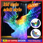 LED Wings Light Up Butterfly Cape Colorful Belly Dance Costumes For Adult Kids~