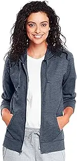 [Hanes] Women's Jersey Full Zip Hoodie