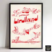 Birdland jazz poster - 52nd St - New York - 1950s (red variant)