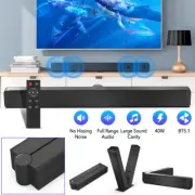 Bluetooth 5.1 Sound bar Optical Coaxial USB AUX Connect Home Theater TV Speaker