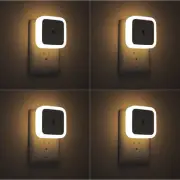 Sujeet Night Light, Lights Plug into Wall 4-Pack, Nightlight Warm White