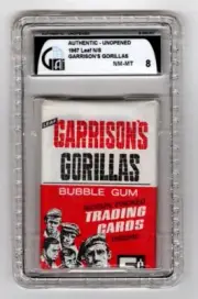 1967 Leaf Garrisons Gorillas Unopened Sealed Wax Pack GAI 8 NM-MT