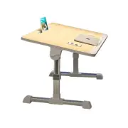 SOGA 60X40cm Wood Small Study Table Laptop Bed Adjustable Portable Foldable