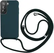 Keteen Mobile Phone Chain Case for Samsung Galaxy S22, Mobile Phone Case with Strap, Slim Silicone Protective Case Galaxy S22 with Case Removable Cord Shockproof Bumper Cover for Hanging, Necklace