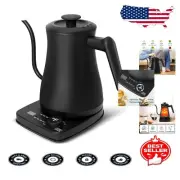 Precision 1L Electric Gooseneck Kettle - Stylish Stainless Steel For Tea Lovers
