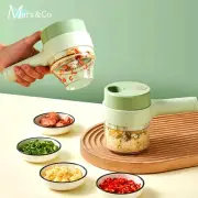 Handheld Electric Vegetable Cutter Set Kitchen Multifunctional Garlic Chopper