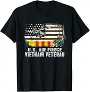 [VidiAmazing] America Flag Us Air Force Vietnam Veteran T-Shirt, USAF Vet T-Shirt ds066 T-Shirt