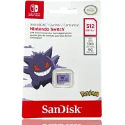 SanDisk 512GB Micro SD microSDXC Memory Card Nintendo Switch Pokemon Gengar