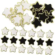 Angoily 32Pcs Iron Star Patches Embroidered Glitter Appliques for Clothing Repair DIY Decorative Patches for Jeans Bags and Backpacks Skin Friendly and Durable