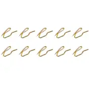 Drapery Hooks Pins 0.98x0.63" 30Pcs,Metal Curtain Hooks,Bronze Tone