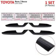 Set 4Dr Interior Armrest Handle Leather Fits Toyota Hilux Revo Rocco 2015 2020