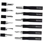 Wood Carving Tools Set - Easy to Use 12 pcs Mini Wood Chisel Beginner Wood