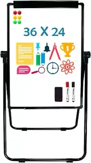 White Board Easel Office Portable Dry Erase Boards with Stand, Flipchart Easel H