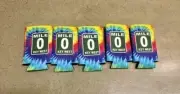 (5) Pack Mile Marker 0 Key West Can Bottle Holder Coolie Tie Dye Souvenir Travel