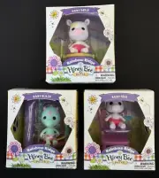 Set of 3 NEW- Honey Bee Acres Rainbow Ridge - Benji, Blaze, Nico - Mini Figures