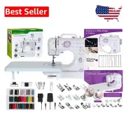 Beginner-Friendly Mini Sewing Machine with 12 Stitches, Light & 2 Speed Options