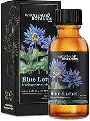 Blue Lotus Essential Oil by Wholesale Botanics | Premium Grade Essential Oil | for Aromatherapy, Soaps, Lotions, & Candles | Vegan & Cruelty Free (1 Fl Oz)