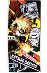 New and Unopened My Hero Academia Katsuki Bakugo Full Color Face Towel Birthday