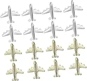TOGEVAL 48PCS Airplane Push Pins Decorative Metal Thumb Tacks for Postcards Photo Walls Unique DIY Cork Board Tacks for Home Office Decor Cute Picture Nails