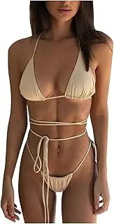 [Generic] Swim Dresses for Older Women Underwire Ladies Swimsuit Solid Color 2 Piece Split Bathing Suit High Waist Training Athletic Wrap Swimwear Girls Swim Shorts Size 14-16