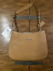 New W/Tags, Coach Leather Penelope Handbag, SV/Light Saddle Brown