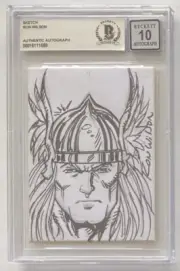 RON WILSON SIGNED & SKETCH THE MIGHTY THOR BECKETT AUTHENTIC 10 AUTO & ART CARD