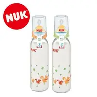 在飛比找蝦皮購物優惠-【公司貨】NUK 標準口徑印花玻璃奶瓶 230ml(附矽膠奶