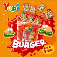 在飛比找蝦皮購物優惠-*貪吃熊*Yupi BURGER 呦皮漢堡qq軟糖 軟糖 漢