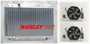 QLD-radiator & 10" FANS FOR LEXUS SC300 JZZ30 93-98/TOYOTA SOARER JZZ31 MT 91-00