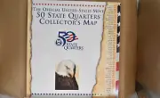 50 State Quarter Collectors Map - No Coins, Map Only - In Original Packaging