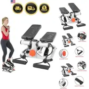 Mini Stepper for Exercise Cardio Machine Home Workout Resistance Bands