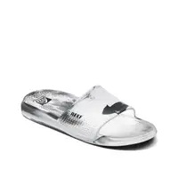 在飛比找momo購物網優惠-【REEF】OASIS SLIDE 一片式渲染涼拖鞋 白灰 