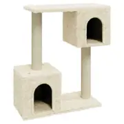 Andala Pets Cat Tree with Sisal Scratching Posts Cream 60 cm